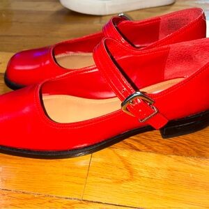 Steve Madden Red Mary Jane Flats